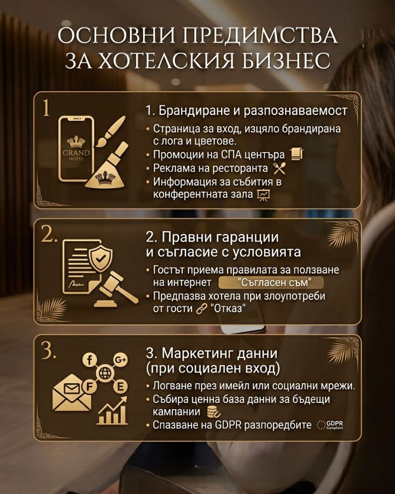 Основни предимства за хотелския бизнес