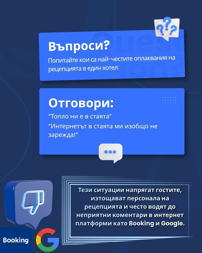оплаквания на рецепция в хотел