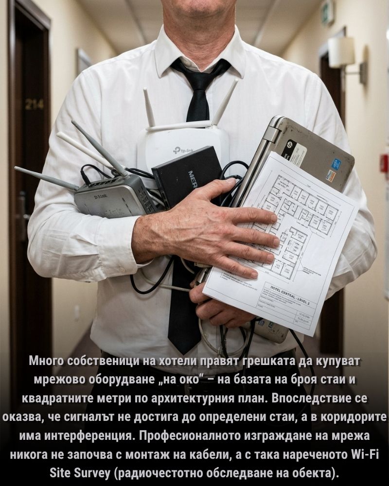 Wi-Fi Site Survey (радиочестотно обследване на обекта)