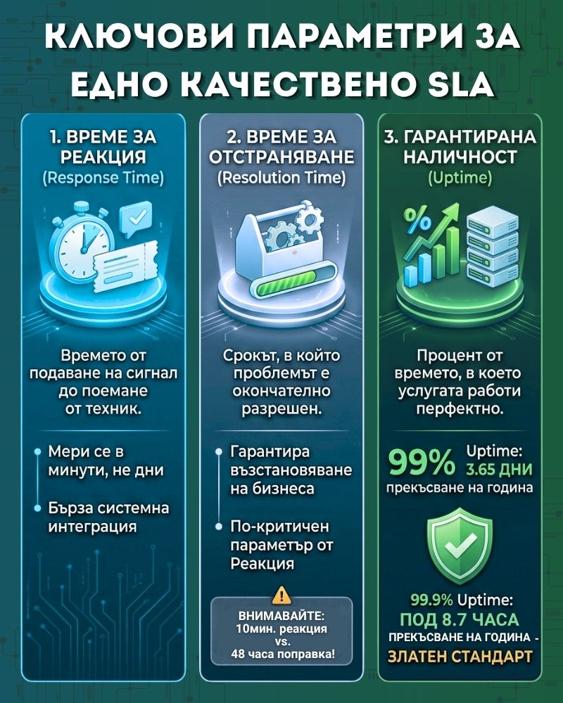Ключови параметри за едно качествено SLA!